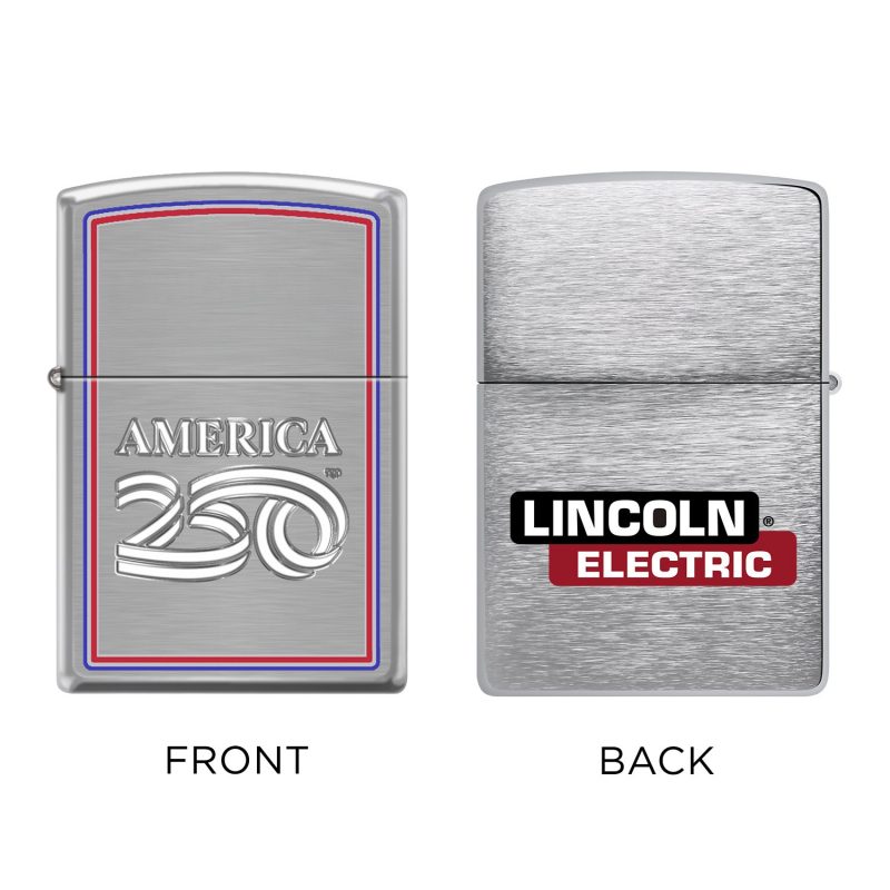 Custom America250 Brushed Chrome™ Zippo® Windproof Lighter - 5