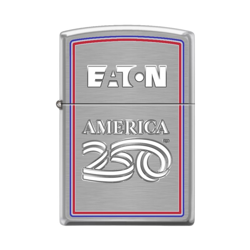Custom America250 Brushed Chrome™ Zippo® Windproof Lighter