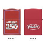 Custom America250 Red Matte Zippo® Windproof Lighter - 5