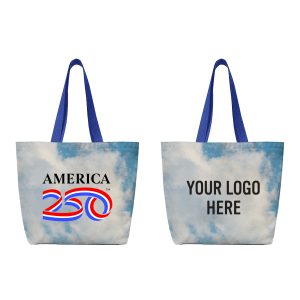 Custom America250™ 14 Oz. Recycled Canvas Tote Bag