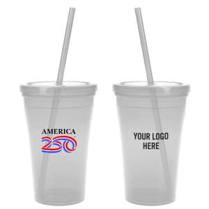Custom America250™ 16 Oz. Sunsplash Double Wall Tumbler