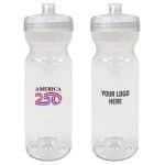 Custom America250™ 28 Oz. Poly-clear™ Fitness Bottle