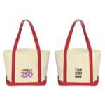 Custom America250™ Medium Starboard 24 Oz. Recycled Cotton Canvas Tote Bag