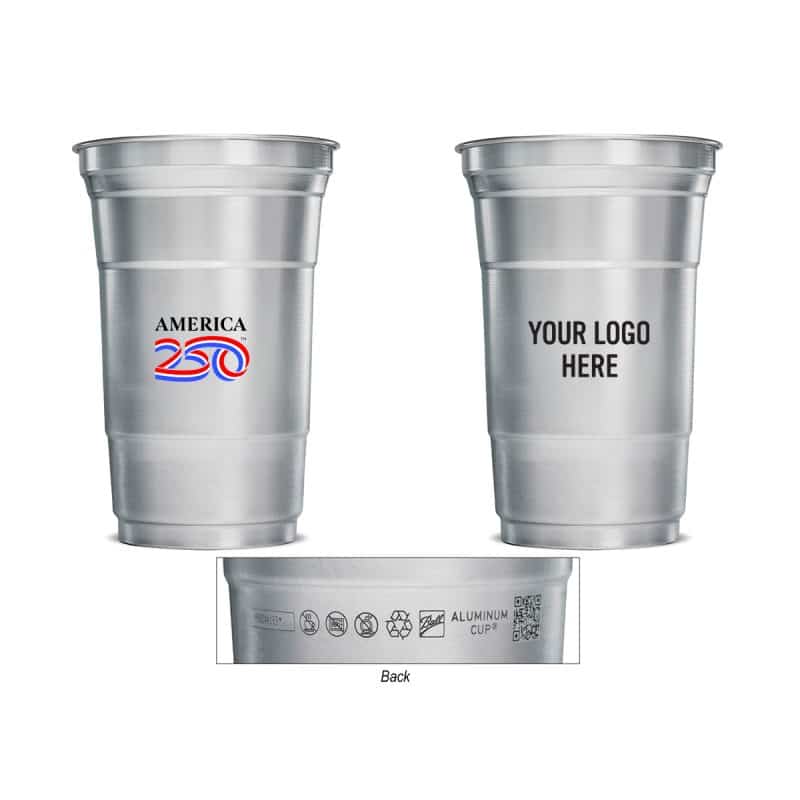 Custom America250™ Top Cup By Ball™ 20 Oz. Aluminum Cup