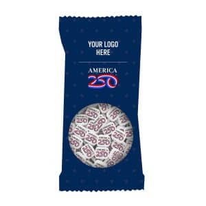 Custom America250™ Zagasnacks™ Pack Promo Bag With Printed Mints - 5"