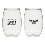 Custom American250™ 16 Oz. Stemless Wine Glass