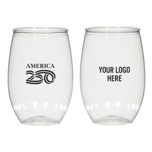Custom American250™ 16 Oz. Stemless Wine Glass