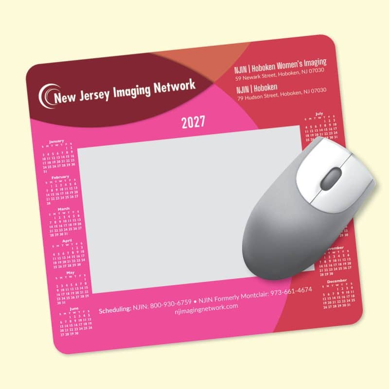 Custom Frame-It Flex® DuraTec® 7.5"x8"x3/16" Calendar Mouse Pad