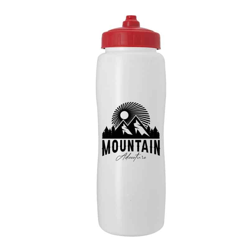 Custom Garyline® Curve Sport Bottle with Mighty-Shot Valve Lid - 32 oz. - 6