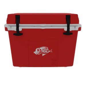 Custom Taiga 27 Quart Cooler: Taiga Fish Logo With Custom Lid Graphic