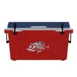 Custom Taiga 55 Quart Cooler: Taiga Fish molded Logo With Custom Lid Graphic - 9
