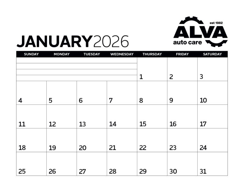 Custom Triumph® Calendars Small Monthly Desk Pad - Black & White Calendar