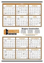 Custom Triumph® Calendars Small Quantity Custom Span-A-Year Calendar - 1