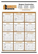Custom Triumph® Calendars Small Quantity Custom Span-A-Year Calendar - 2