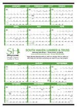 Custom Triumph® Calendars Small Quantity Custom Span-A-Year Calendar - 1