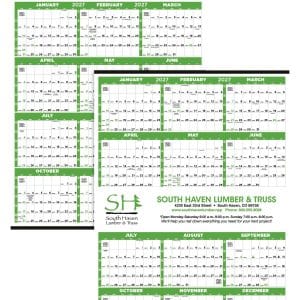 Custom Triumph® Calendars Small Quantity Custom Span-A-Year Calendar