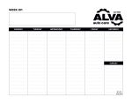 Custom Triumph® Calendars Small Weekly Desk Pad - Black & White Calendar - 1