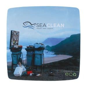 Custom USA Made Eco rPET Microfiber Cloth - 8" X 8"