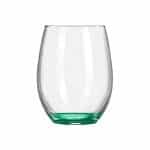 Custom Wine O'Clock 9oz ARC Stemless Wine Glass C8832 with Color Bottom - 3