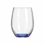 Custom Wine O'Clock 9oz ARC Stemless Wine Glass C8832 with Color Bottom - 4
