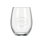 Custom Wine O'Clock 9oz ARC Stemless Wine Glass - 2