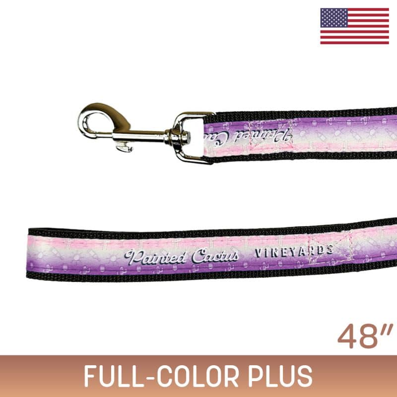 Custom 1" X 48" Sublimated Heavy Duty Pet Leash with Nickel-plated Hardware