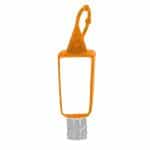 Custom 1 oz. Clear Sanitizer in Trapezoid Bottle with Sleeve - 2