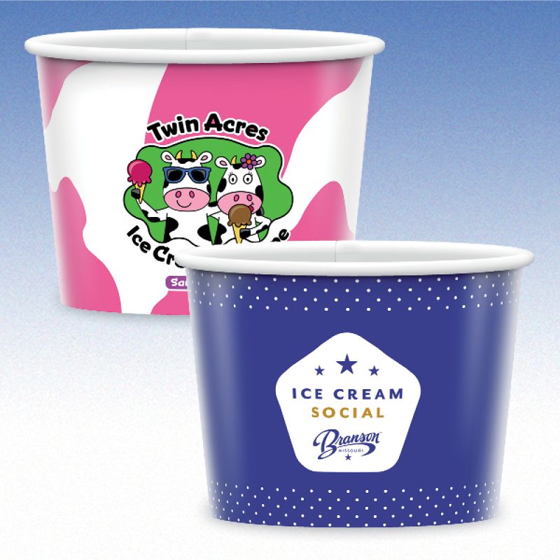 Custom 12 oz-Cold Paper Cups/Containers