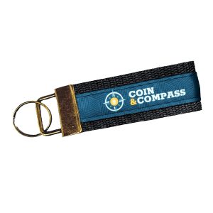 Custom 3" Sublimated Key Strap with Antique Bronze-Colored Hardware