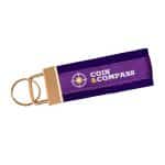 Custom 3" Sublimated Key Strap with Gold-Colored Hardware