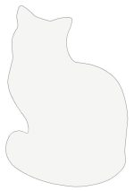 Custom 4" Cat Shaped Magnet - 1