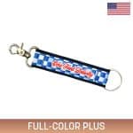 Custom 4" Sublimated Key Fob with Matte Nickel Hardware