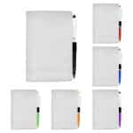 Custom 4" X 6" Sewn Paper Cover Notebook with Pen - 1