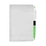 Custom 4" X 6" Sewn Paper Cover Notebook with Pen - 7