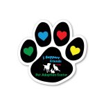Custom 5" Paw Shaped Decal
