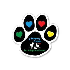 Custom 5" Paw Shaped Decal