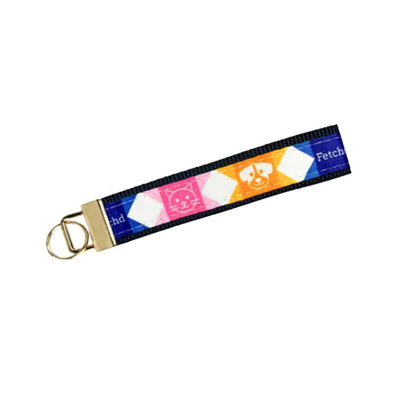 5-Sublimated-Key-Strap-with-Gold-Colored-Hardware-KFS05-164-GD Custom 5" Sublimated Key Strap with Gold-Colored Hardware
