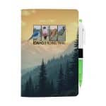 Custom 5" x 7" Sewn Paper Cover Notebook with Pen - 5