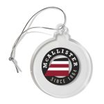 Custom Ball Shaped USA Made Acrylic Ornament