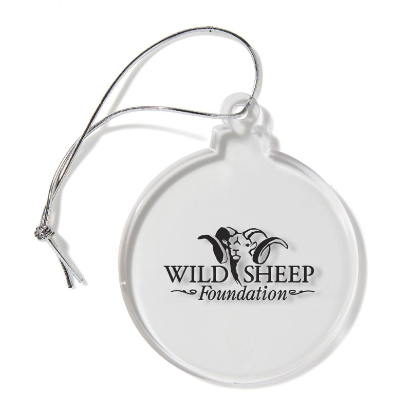 Custom Ball Shaped USA Made Acrylic Ornament - 2