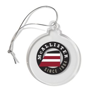 Custom Ball Shaped USA Made Acrylic Ornament