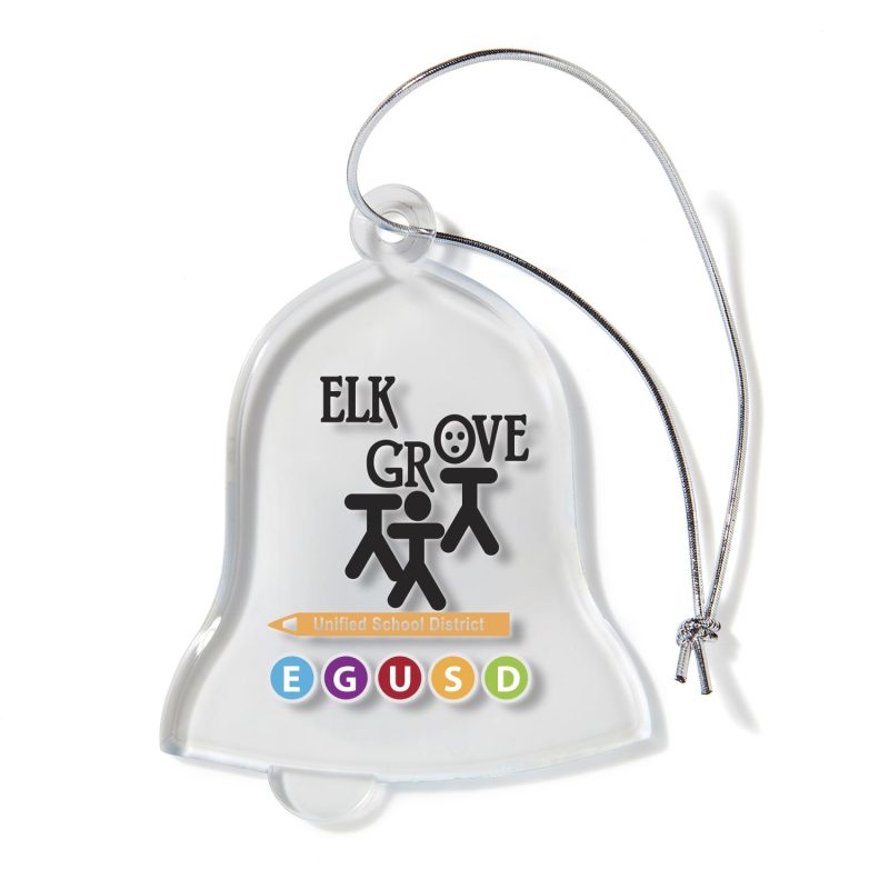 Custom Bell Shaped USA Made Acrylic Ornament - 2
