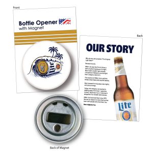 Custom Bottle Opener w/Magnet