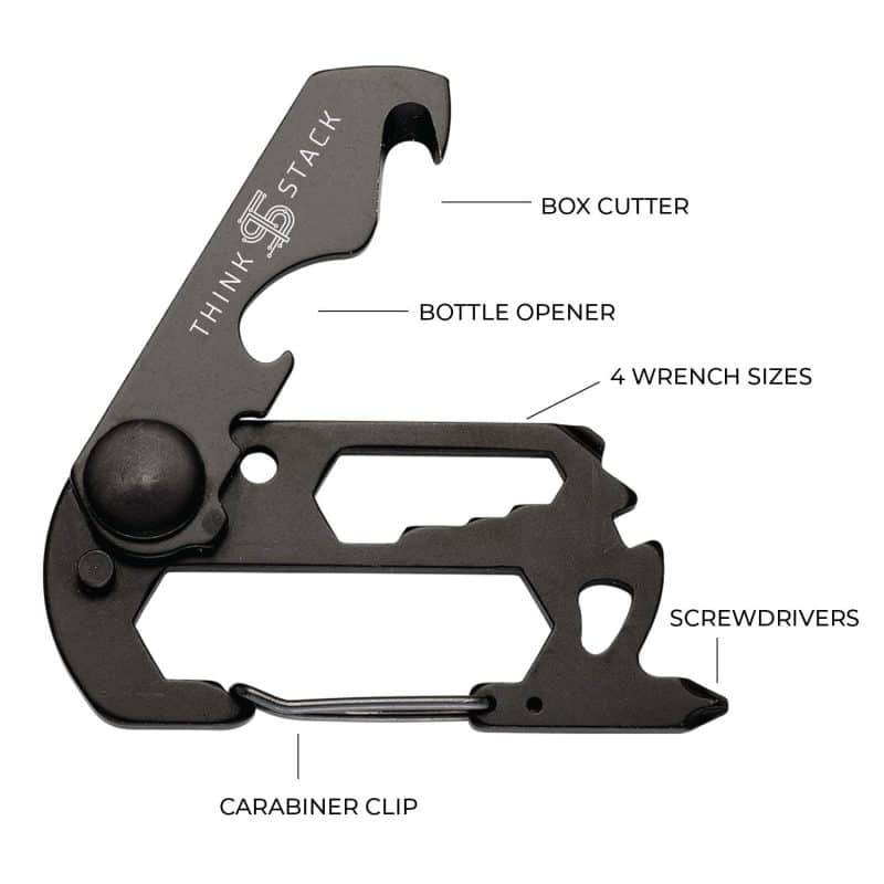 Custom Cedar Creek® Versa Carabiner With Keychain Inspection Light Combination Set - 4