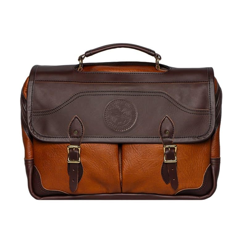 Custom Duluth Pack™ Bison Leather Entrepreneur Briefcase