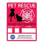 Custom Emergency Rescue Window Decal