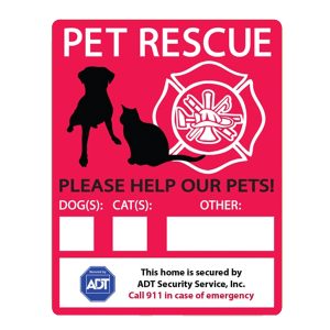 Custom Emergency Rescue Window Decal