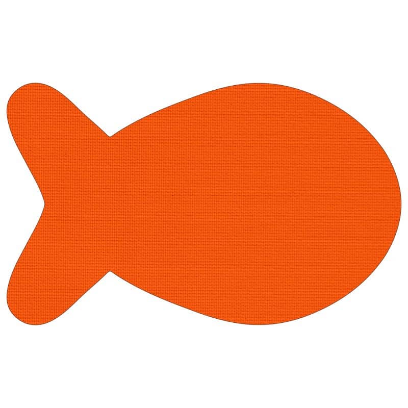 Custom Fish Shaped Vinyl Pet Mat - 8