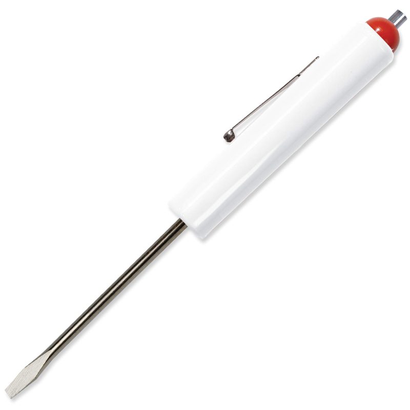 Custom Jumbo Pocket Screwdriver 1/8" Flat Tip Blade + Magnet Top FC - 2