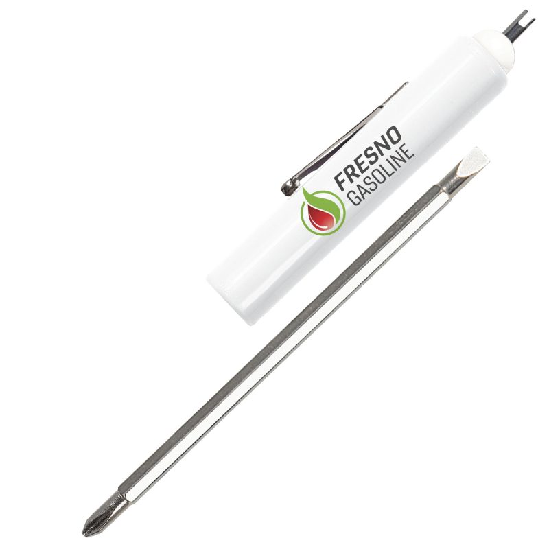 Custom Jumbo Pocket Screwdriver Reversible Flat Blade + Valve St FC